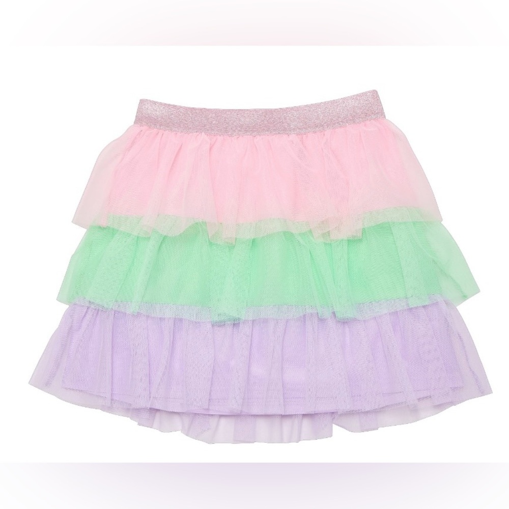 Way To Celebrate Easter Tutu Skirt XL 14-16 Pastel Tiered Mesh NWT
